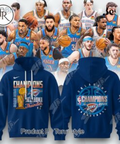 Finals Champions 2025 Oklahoma City Thunder New Special Edition Hoodie   Blue