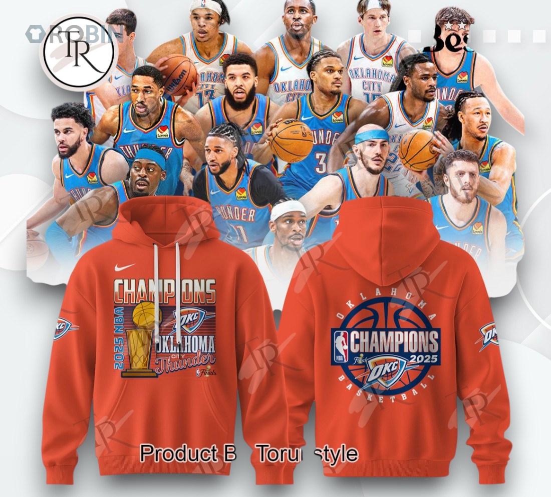 Finals Champions 2025 Oklahoma City Thunder New Special Edition Hoodie   Orange Finals Champions 2025 Oklahoma City Thunder New Special Edition Hoodie   Orange
