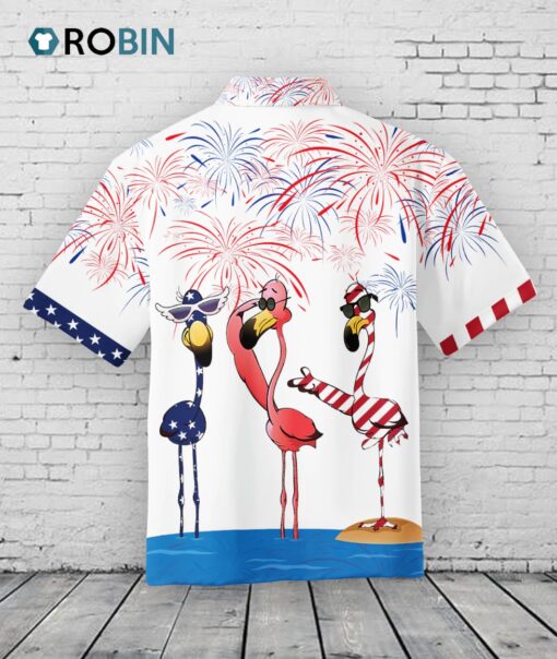 Flamingo Hawaiian Shirt   Independence Day Is Coming Gift, Funny Flamingo Hawaii Aloha Shirt Full Print For Adult