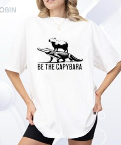 Funny Be The Capybara Riding Gator Shirt