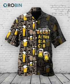 Funny Beer Hawaiian Shirt Short Sleeve Do I Want A Beer Hawaii Aloha Shirt Men Women Funny Beer Hawaiian Shirt Short Sleeve Do I Want A Beer Hawaii Aloha Shirt Men Women