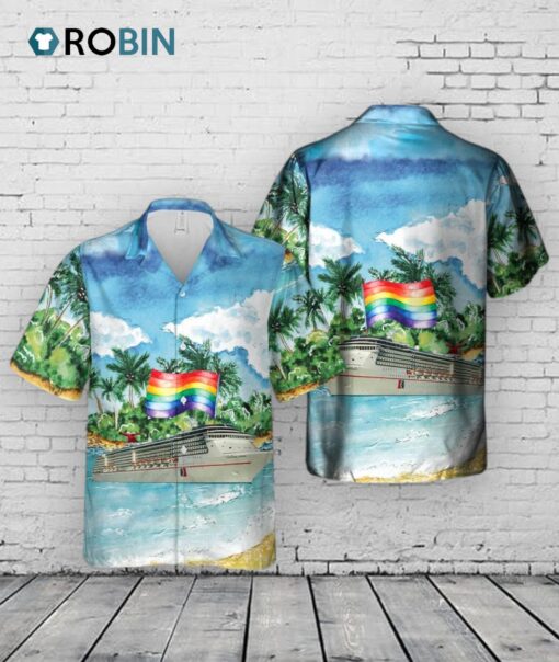 Funny Cruise Shirts, Cruise Happy Pride Month Hawaiian Shirt, Pride Hawaiian Shirt