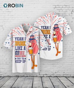 Funny Flamingo Aloha Hawaiian Shirt, Flamingo Drinking Beer Aloha Shirt, Independence Day Gifts Funny Flamingo Aloha Hawaiian Shirt, Flamingo Drinking Beer Aloha Shirt, Independence Day Gifts