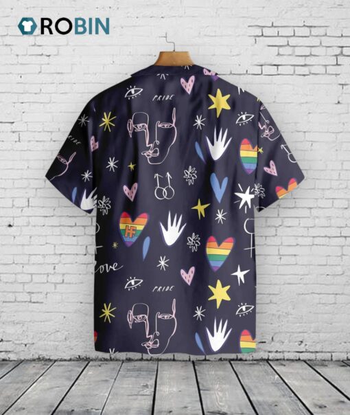 Gay Pride 3D Shirt, Love Is Love Happy LGBT Hawaiian Shirt, Pride Shirts