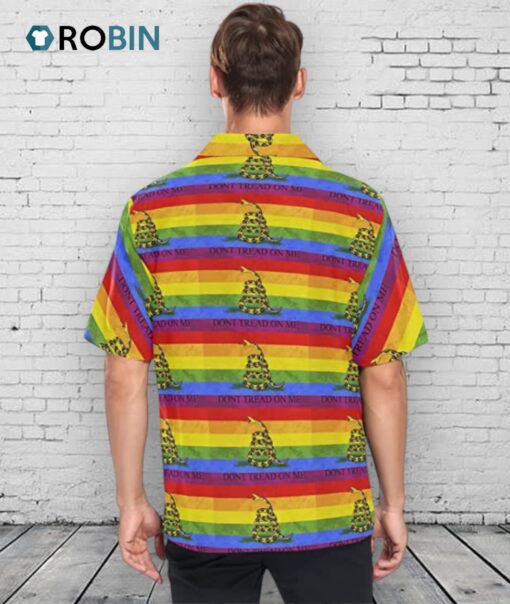 Gay Pride Hawaiian Shirt, Don’t Treat On Me, Hawaiian Shirts Gay, Hawaii Shirts For Women