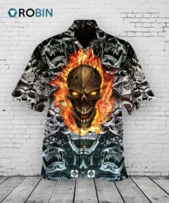 Ghost Rider Full Skulls All Over Printed 3D Hawaiian Shirt Ghost Skull Hawaii Shirts Ghost Rider Full Skulls All Over Printed 3D Hawaiian Shirt Ghost Skull Hawaii Shirts