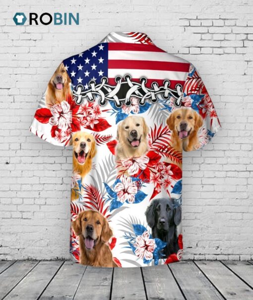 Golden Retriever Hawaiian Shirt, Aloha Beach Shirt For Dog Lover, Summer Cool Hawaii Shirts For Adult