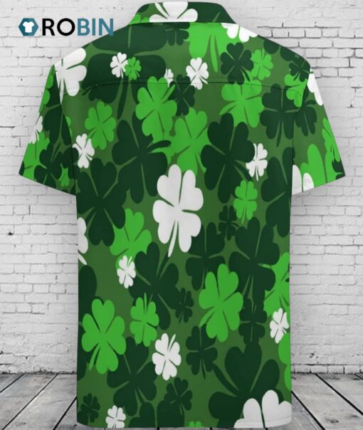Green Clover Hawaiian Shirt Full Printed Clover Shirt