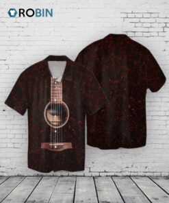 Guitar Color Art 3D Hawaiian Shirt, Colorfull 3D Guitar Unisex Hawaiian Shirt, Guitar Lover Hawaiian Shirts