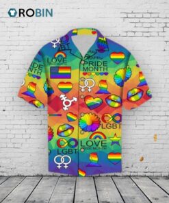 Happy Pride Month Hawaiian Shirt, Pride Rainbow Hawaiian Shirt For Gaymer, Lesbian Hawaiian Shirt