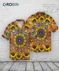 Hippie 3D Full Printed Hawaiian Shirts For Men And Women, Hippie Gifts, Hippie Hawaii Beach Shirts