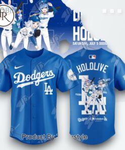 Hololive Night Game X Los Angeles Dodgers 2025 Special Edition Baseball Jersey