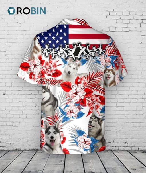 Husky Hawaiian Shirt, Aloha Beach Shirt For Dog Lover, Summer Cool Hawaii Shirts For Adult