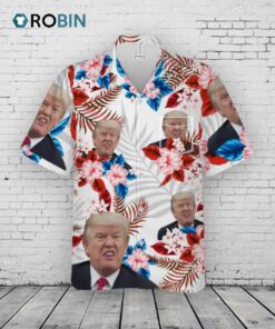 I Stand With Trump   US Election Unisex Tropical Hawaiian Aloha Shirt   Summer Vacation Gift For Trump Supporters