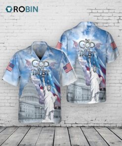 In God We Trust Hawaiian Shirt, Independence Day Hawaiian Shirt, God Bless Usa Hawaii Shirt