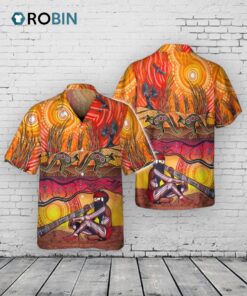 Indigenous Art 3D Hawaiian Shirt, Indigenous Hawaiian Shirt
