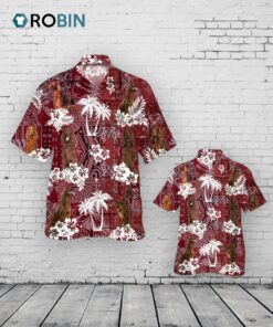 Irish Setter Hawaiian Shirt Red Tribal Pattern