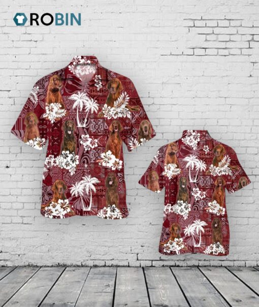 Irish Setter Hawaiian Shirt, Dog Hawaii Aloha Beach Shirt For Men Women
