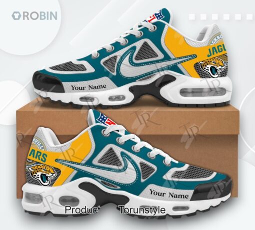 Jacksonville Jaguars New 2025 Limited Edition Custom Name Sneaker Air Cushion