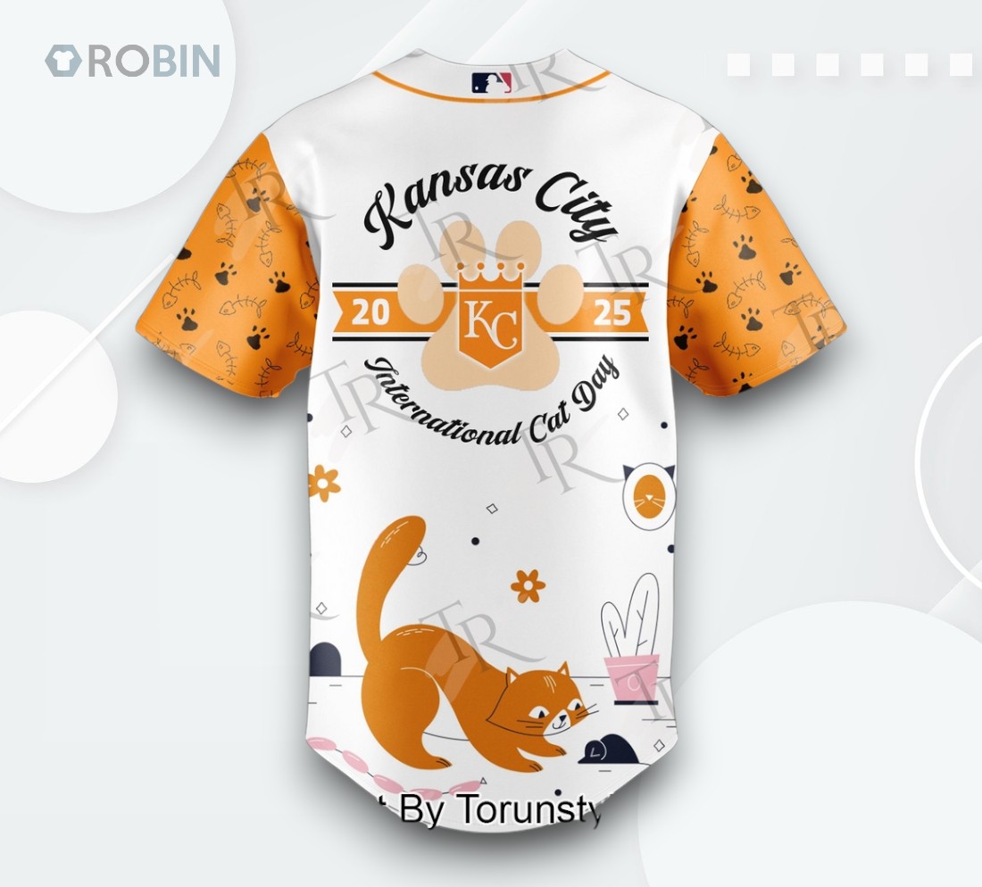 Kansas City Royals X 2025 International Cat Day Limited Edition Baseball Jersey Kansas City Royals X 2025 International Cat Day Limited Edition Baseball Jersey