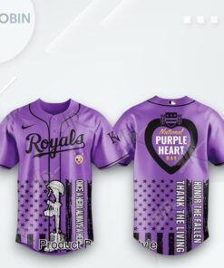 Kansas City Royals X National Purple Heart Day 2025 Limited Edition Baseball Jersey