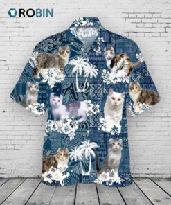 Kinkalow Hawaiian Shirt, Cat Hawaiian Shirt, Animal Hawaiian Shirts For Travel Summer, Cat Lover Gift