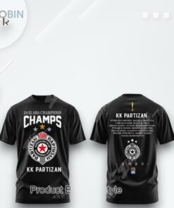 KK Partizan 24 25 ABA Champions 3D Printed Shirt (Hoodie, Shirt, Sweatshirt)
