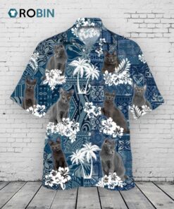 Korat Hawaiian Shirt, Cool Aloha Beach Shirt For Summer Day, Cat Hawaiian Shirts For Man And Woman