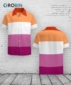Lesbian Pride Flag Lgbtq Tropical Hawaii Beach Shirts Lesbian Pride Flag Lgbtq Tropical Hawaii Beach Shirts