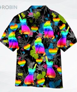 Lgbt Cat Pride Month Hawaiian Shirt, Gift For Pride Cat Lover, Cat Gaymer Hawaiian Shirt