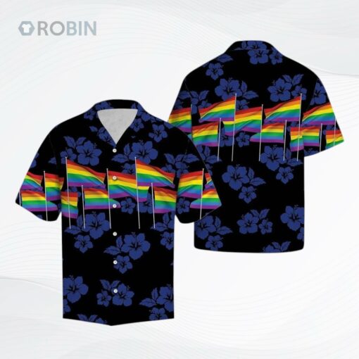 Lgbt Flag T Shirt, Hawaiian Shirt For Lesbian Gay