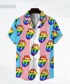 LGBT Hawaii Shirt, Transgender Rainbow Lip Unisex Hawaii Shirt, Beach Short LGBT Hawaii Shirt, Transgender Rainbow Lip Unisex Hawaii Shirt, Beach Short