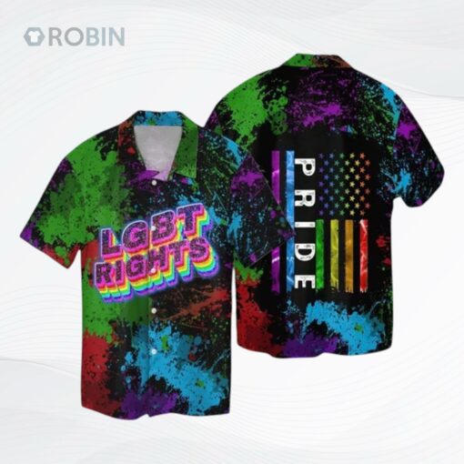 Lgbt Hawaii Shirts For Men, Women, Lgbt Couples Hawaiian Shirts, Rainbow Pride Clothing For Ally, Pride Month Shirts