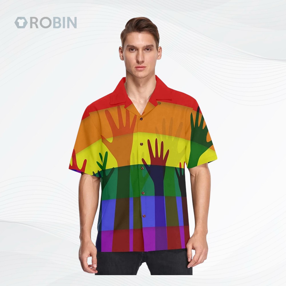 Lgbt Rainbow Flag Men’S Hawaiian Shirt, Pride Ally Hawaii Shirt, Ally Pride Hawaiian 3D Shirt Lgbt Rainbow Flag Men’S Hawaiian Shirt, Pride Ally Hawaii Shirt, Ally Pride Hawaiian 3D Shirt