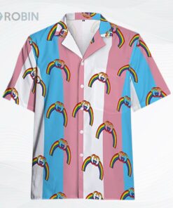 Lgbt Rainbow Hawaiian Shirts For Gay Man, Trans Pride Shirt, Summer Pride Hawaiian Shirts For Lesbian Lgbt Rainbow Hawaiian Shirts For Gay Man, Trans Pride Shirt, Summer Pride Hawaiian Shirts For Lesbian