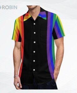 Lgbt Stripes Tropical Hawaii Beach Shirts