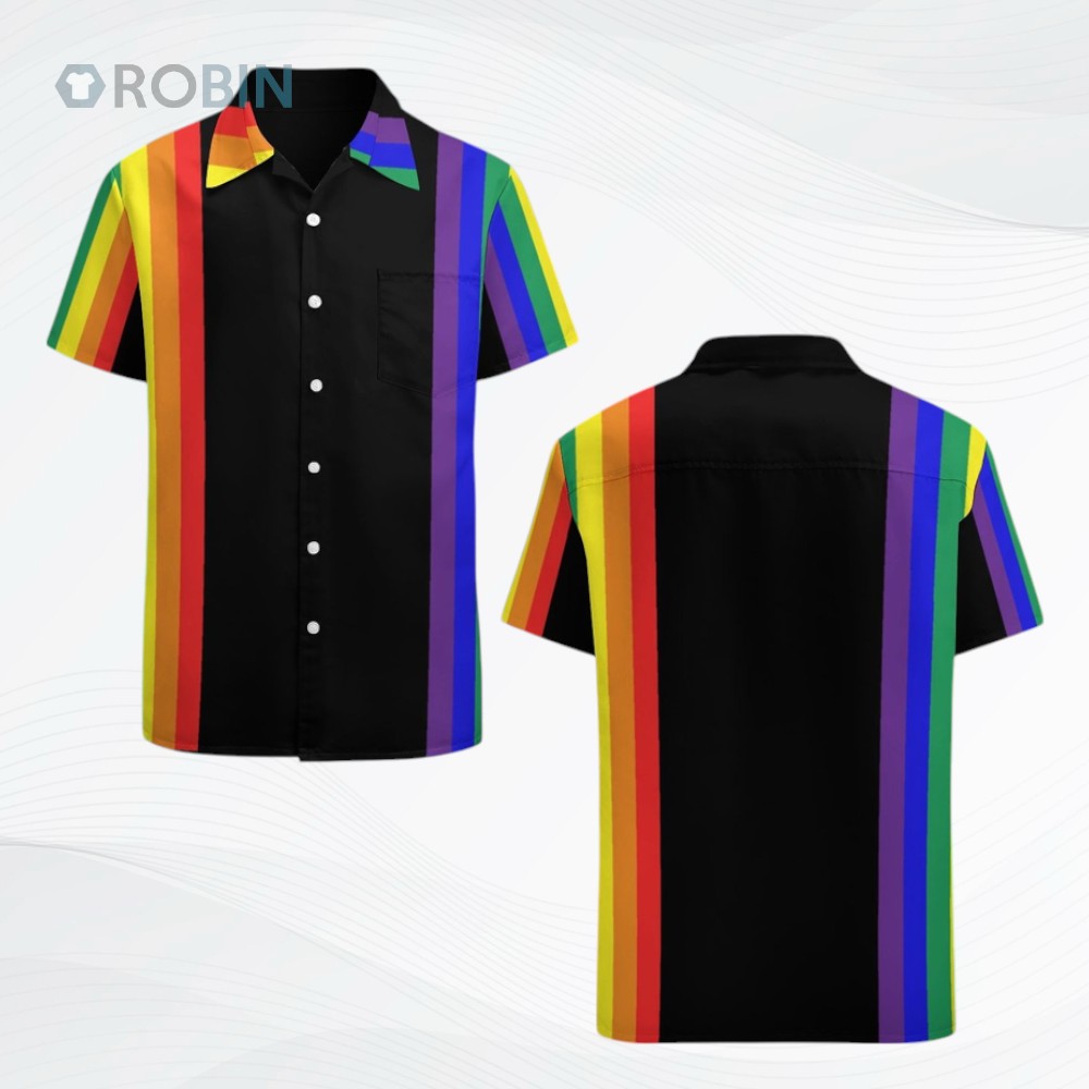 Lgbt Stripes Tropical Hawaii Beach Shirts Lgbt Stripes Tropical Hawaii Beach Shirts