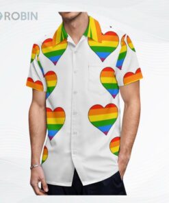 Lgbtq Rainbow Heart Gay Pride Cute Tropical Hawaii Beach Shirts Lgbtq Rainbow Heart Gay Pride Cute Tropical Hawaii Beach Shirts