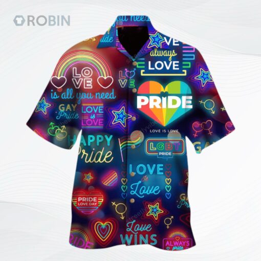 Love Has No Gender Tropical Background Design Hawaiian Shirt