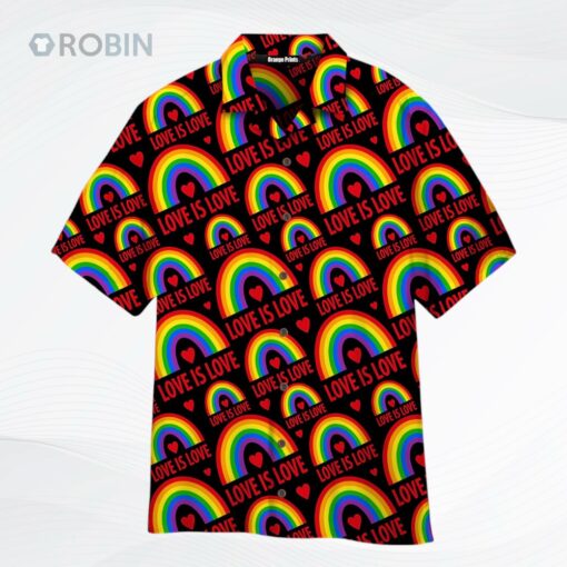 Love Is Love Lgbt Pride Hawaiian Shirt, Love Is Love Rainbow Hawaiian Shirt, Pride Month Gift