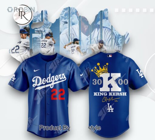 Los Angeles Dodgers 3000 King Clayton Kershaw Limited Edition Baseball Jersey