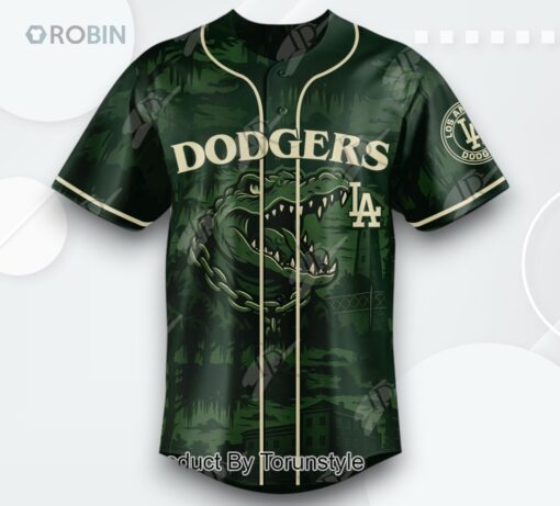 Los Angeles Dodgers X Big Cypress Alligator Alcatraz 2025 Limited Edition Baseball Jersey