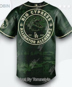 Los Angeles Dodgers X Big Cypress Alligator Alcatraz 2025 Limited Edition Baseball Jersey