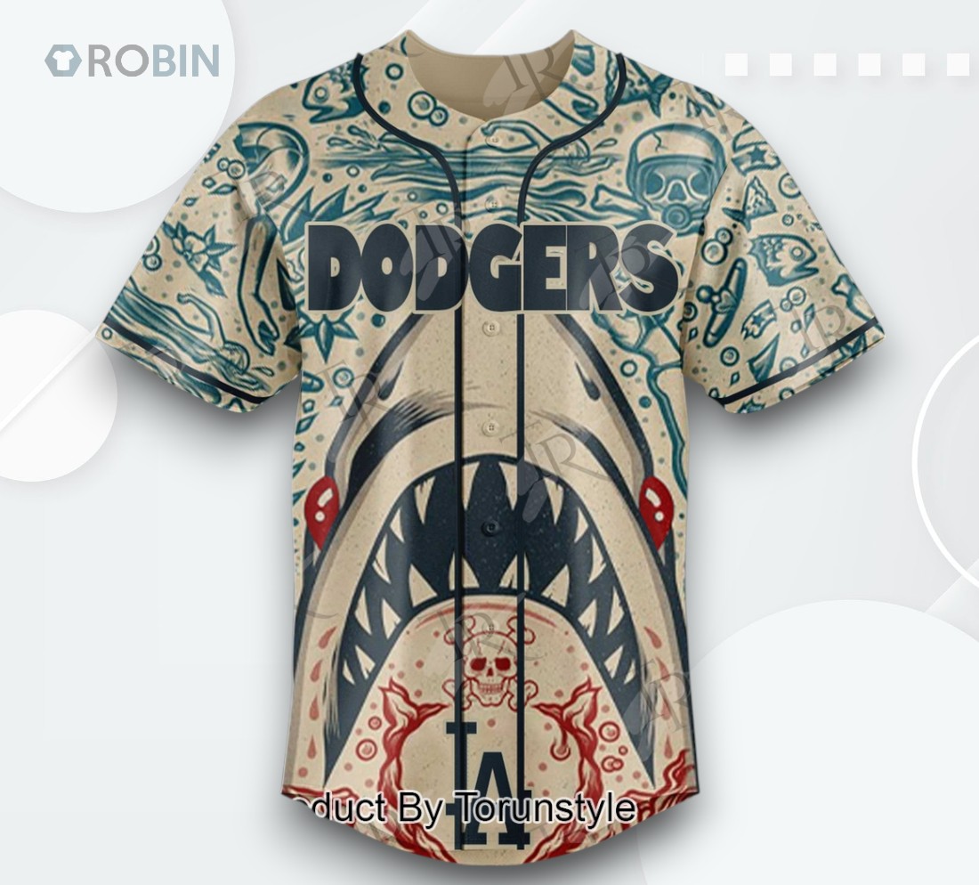 Los Angeles Dodgers X Jaws 50 2025 Limited Edition Baseball Jersey Los Angeles Dodgers X Jaws 50 2025 Limited Edition Baseball Jersey