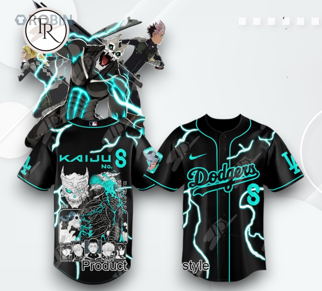 Los Angeles Dodgers x Kaiju No.8 Special Edition Baseball Jersey Los Angeles Dodgers x Kaiju No.8 Special Edition Baseball Jersey