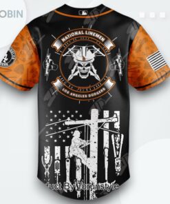 Los Angeles Dodgers X National Lineman Appreciation Day 2025 Limited Edition Baseball Jersey Los Angeles Dodgers X National Lineman Appreciation Day 2025 Limited Edition Baseball Jersey