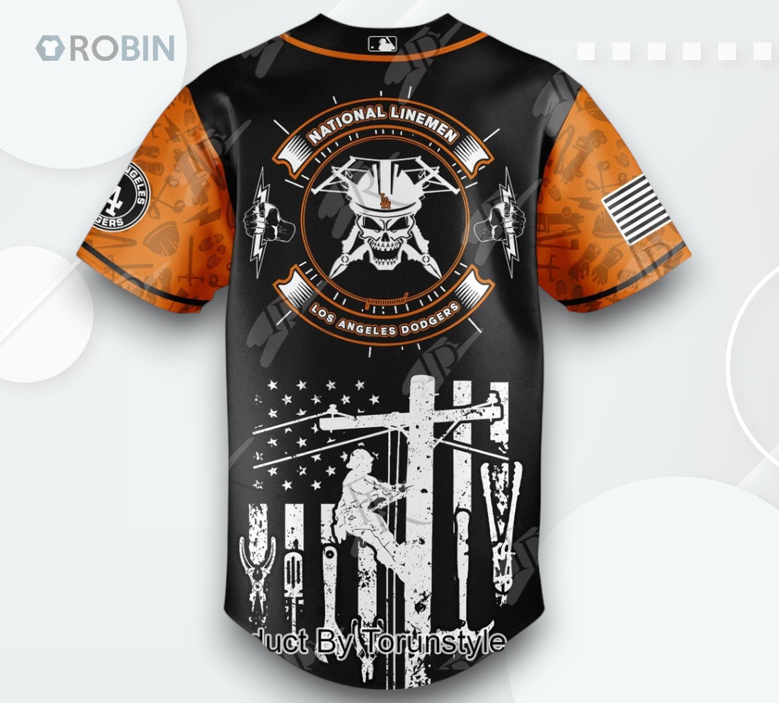 Los Angeles Dodgers X National Lineman Appreciation Day 2025 Limited Edition Baseball Jersey Los Angeles Dodgers X National Lineman Appreciation Day 2025 Limited Edition Baseball Jersey