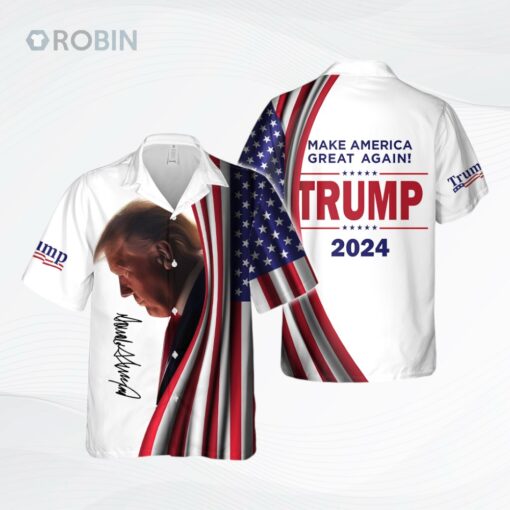 Make America Great Again Trump Signature Hawaii Shirt   Trump’s is Coming