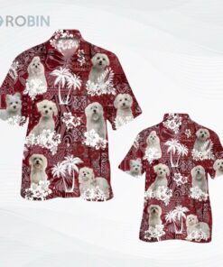 Maltese Hawaiian Shirt, Pet Hawaii Shirt Short Sleeve Maltese Hawaiian Shirt, Pet Hawaii Shirt Short Sleeve