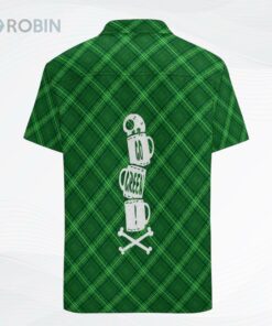 Men Button Down Shirt Short Sleeve Stretch Mens St Patricks Day 3D Clover Hawaiian Shirt Gift for Irish Men Button Down Shirt Short Sleeve Stretch Mens St Patricks Day 3D Clover Hawaiian Shirt Gift for Irish